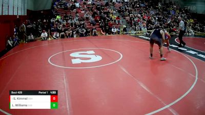 215 lbs Champ. Round 3 - Seth Kimmel, Berlin Brothersvalley Hs vs Lucian Williams, Southside