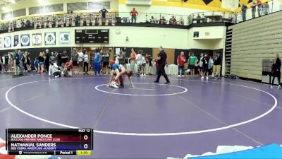 92 lbs 5th Place Match - Alexander Ponce, Bulldog Premier Wrestling Club vs Nathanial Sanders, Red Cobra Wrestling Academy
