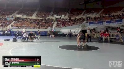 D1-144 lbs Semifinal - Dylan Brown, Marana vs Adam Angulo, Brophy College Preparatory