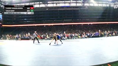 D3-138 lbs Champ. Round 1 - Dale Gant, Grand Rapids Catholic Central vs Caden VanGelderen, Hart