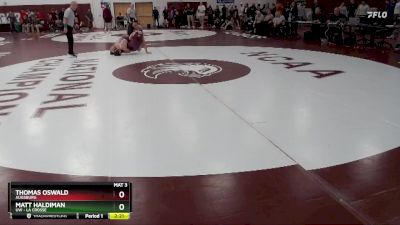 133 lbs Cons. Semi - Matt Haldiman, UW - La Crosse vs Thomas Oswald, Augsburg