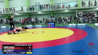 60kg Champ. Round 1 - Robee Moody, London-Western WC vs Matthew Oh, Mountaintop WC