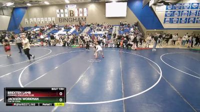 105 lbs Quarterfinal - Jackson Workman, Top Of Utah vs Brexten Lamb, Cougars Wrestling Club