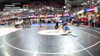 AA - 138 lbs Cons. Round 1 - Marshall Skillicorn, Missoula Big Sky / Loyola Sacred Heart vs Mason Crews, Missoula Sentinel