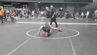 124 lbs Cons. Round 4 - Alyssa Calovich, Barton Community College vs Saije Phelps, Doane