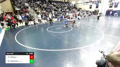 145 lbs Consi Of 16 #2 - Gavriel Sabag, Germantown Academy vs Max Hibsman, Quakertown