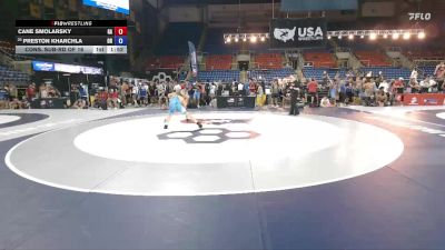 132 lbs Cons. Sub-rd Of 16 - Cane Smolarsky, GA vs Preston Kharchla, OH