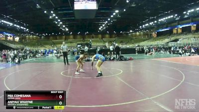 100 lbs Cons. Round 3 - Mia Comesana, Mater Lakes vs Aniyah Whayne, Osceola (Kissimmee)