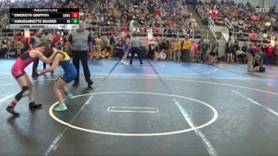 100 lbs Cons. Round 1 - AnnJeannette Miarer, Clyde Amateur vs Emersyn Griffith, Lady Warrior Wrestling Club