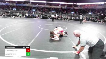 94.3-104.2 lbs Quarterfinal - Jaidyn Alvarado, Junction City Wrestling Club vs Alyssa Archer, Ground Zero Wrestling Club