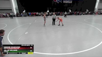 78 lbs Champ. Round 1 - Miller Williams, Arizona vs Iaromir Zhukovskii, Built By Brunson Wrestling