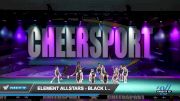 Element Allstars - Black Ice [2022 L1.1 Youth - PREP - D2] 2022 CHEERSPORT Raleigh Classic