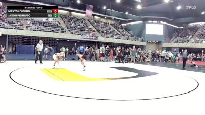 74 lbs Quarterfinal - Maxton Young, Chenango Forks vs Jaxon Perruso, Fairfield