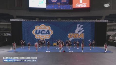 MAX Rec Cheer MAX Cec 14 Y [2026 Traditional Rec - 14Y Day 2] 2026 UCA Space Center Regional