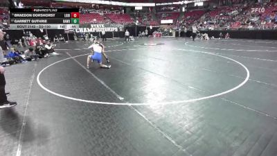 D2-150 lbs Cons. Round 1 - Garrett Guthrie, Baldwin-Woodville vs Braedon Dorshorst, Lodi