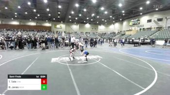 46 lbs Semifinal - Tallon Tate, Cyw vs Boe Janes, Rocky Mountain Wr Ac