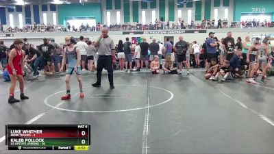 76 lbs Round 5 (6 Team) - Kaleb Pollock, U2 Upstate Uprising vs Luke Whitmer, Beebe Trained