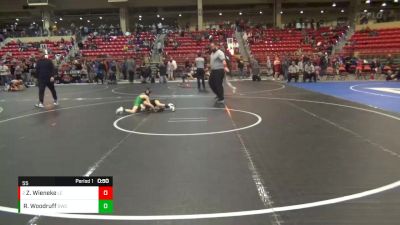 55 lbs Cons. Round 3 - Zayne Wieneke, Lawrence Elite vs Reid Woodruff, Derby Wrestling Club