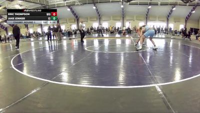174 lbs Champ. Round 1 - Eric Thompson, West Virginia Unattached vs Jake Jonker, Kent State