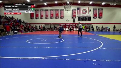 165 lbs Champ. Round 2 - Damien Valdez, Lemoore College vs Patrick Miller, Utah Tech University