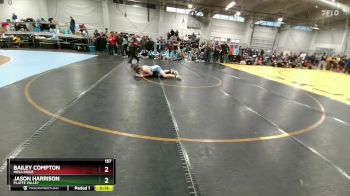 157 lbs Cons. Round 2 - Jason Harrison, Platte Valley vs Bailey Compton, Mesa Ridge