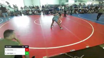 123 lbs Round Of 16 - Alexia Sanchez, Shadow vs Faith Jernigan, MMI Wrestling