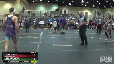 120 lbs Finals (8 Team) - Andre Suggs, Indiana Outlaws vs Riker Ohearon, Untouchables Purple