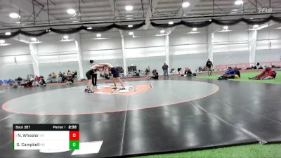 157 lbs Semifinal - Nate Wheeler, Indiana Tech vs Drake Campbell, Marian University (IN)