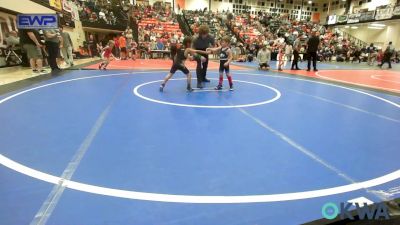 46 lbs Consi Of 16 #2 - Colton Contreras, Raw Wrestling Club vs Desmond Proctor, Henryetta Knights Wrestling Club