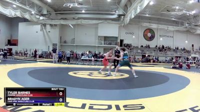 126 lbs Cons. Round 1 - Tyler Barnes, Foxfire Wrestling Club vs Bradyn Ager, Lake Erie Wrestling Club