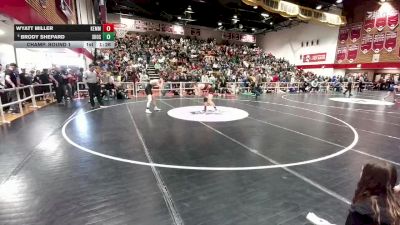 126 lbs Champ. Round 1 - Brody Shepard, Shoshoni vs Wyatt Miller, Kemmerer