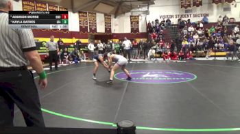 110 lbs Semifinal - Kayla Batres, Green Farms Academy vs Addison Morse, Bixby