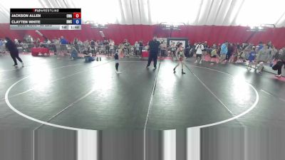 80 lbs Cons. Sub-semis - Jackson Allen, Callan Wrestling Academy vs Clayten White, Bison Wrestling Club