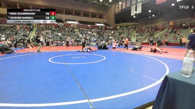 110 lbs Cons. Round 3 - Reed Scarbrough, Panther Youth Wrestling-CPR vs Tryston Harrell, Team Conquer Wrestling