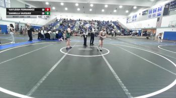 100 lbs 1st Place Match - Kayleigh Fernandez, Golden West vs Daniella Vazquez, Garces Memorial