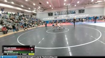 90 lbs Cons. Semi - Dyllan Myers, Thermopolis Wrestling Club vs Ian Riesen, Sheridan Wrestling Club