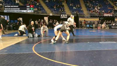 142 lbs Semifinal - Jayden Wiltrout, Connellsville vs Raylyn Schwoyer, Owen J. Roberts