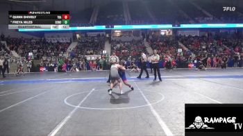 110 lbs Quarterfinal - Quinn Shively, Trailhands vs Freya Niles, Smith County Wrestling Club