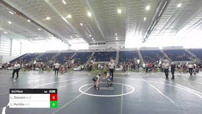 54 lbs 3rd Place - Laramie Dawson, BlackCat WC vs Liam Portillo, LV Bears WC