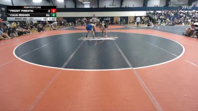 157 lbs Quarterfinal - Colin Bridges, Washington And Lee vs Freddy Pimental, Johns Hopkins