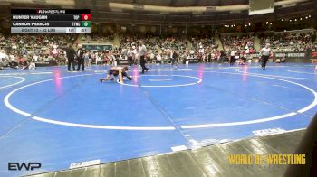 52 lbs Round Of 32 - Hunter Vaughn, Top Rank vs Cannon Francis, Team Tulsa Wrestling Club