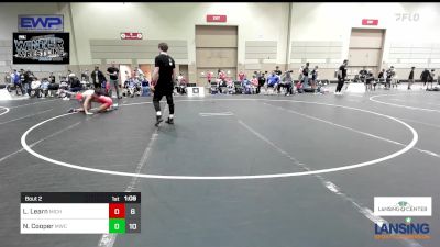 111 lbs Semifinal - Landon Learn, Michigan Premier WC - (B) vs Noah Cooper, MWC Wrestling Academy