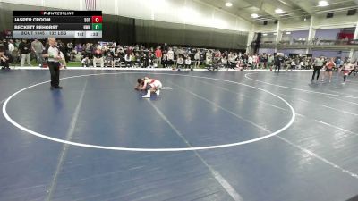 132 lbs Cons. Sub-semis - Jasper Croom, Sons Of Thunder vs Beckett Rehorst, Heartland Wrestling Academy
