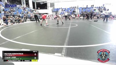 92 lbs Semis (4 Team) - Peyton Kirkpatrick, Slyfox Black vs Tyson Lamm, Potentially Dangerous