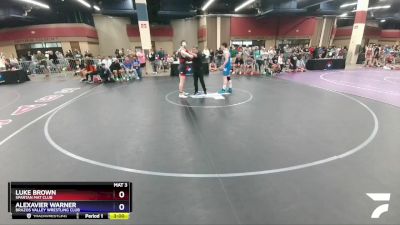 165 lbs Cons. Round 2 - Luke Brown, Spartan Mat Club vs Alexavier Warner, Brazos Valley Wrestling Club