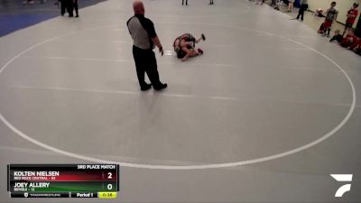 115 lbs Placement (4 Team) - Kolten Nielsen, Red Rock Central vs Joey Allery, Bemidji