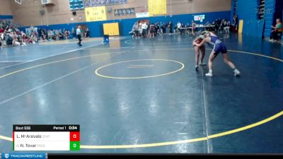 100lbs Cons. Round 4 - Natalia Tovar, Pasco (Girls) vs Luna Martinez-Arevalo, Centralia (Girls)