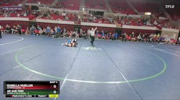 126 lbs Round 1 (16 Team) - ISABELLA MUELLER, Leander Glenn vs Ar Sar Paw, Amarillo Palo Duro