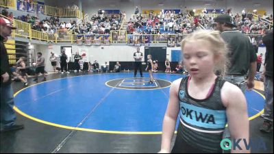 67 lbs Consolation - Adley Cunningham, Bartlesville Wrestling Club vs Baylee Holzbaugh, Team Guthrie Wrestling