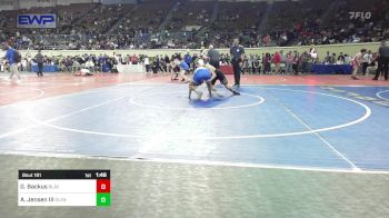 123 lbs Round Of 16 - Gage Backus, Blackwell vs Andrew Jensen III, Glenpool Warriors